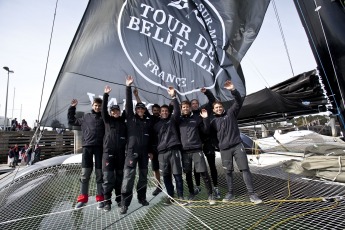 Spindrift racing winner of the Tour de Belle Ile 2013